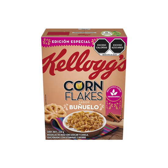 Imagen de Cereal sabor buñuelo con canela Kellogg's Corn Flakes edición especial 230g