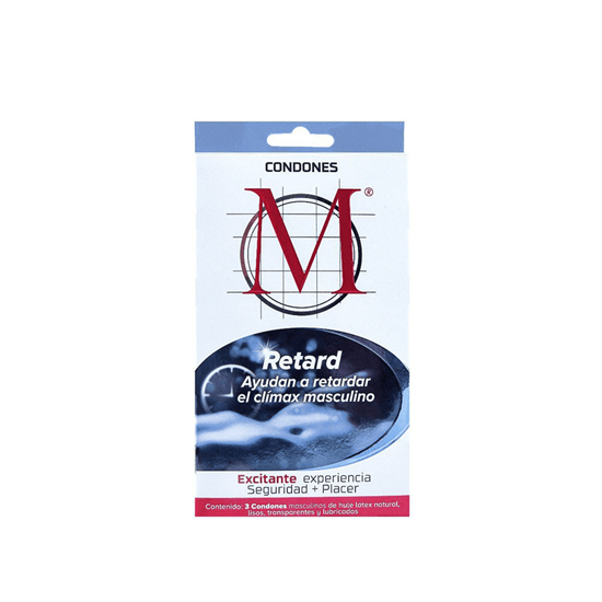 Imagen de Condones M force retard caja con 3 pzas