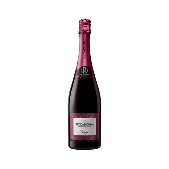 Imagen de Vino tinto espumoso italiano Riccadonna Ruby 750ml