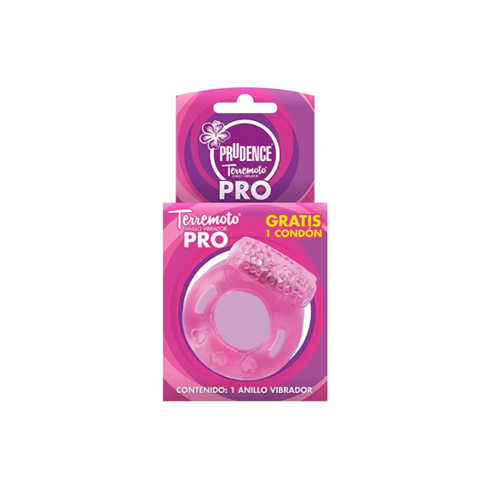 Imagen de Anillo vibrador Prudence Terremoto (1 condón gratis)