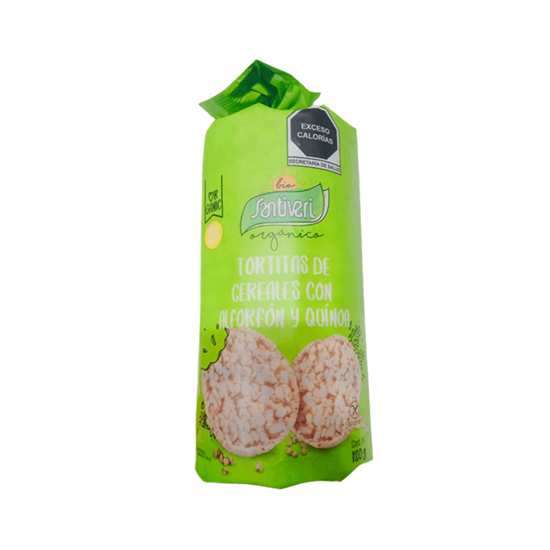 Imagen de Tortitas de cereales con alforfón y quinoa sin gluten Santiveri Bio Orgánico 130g