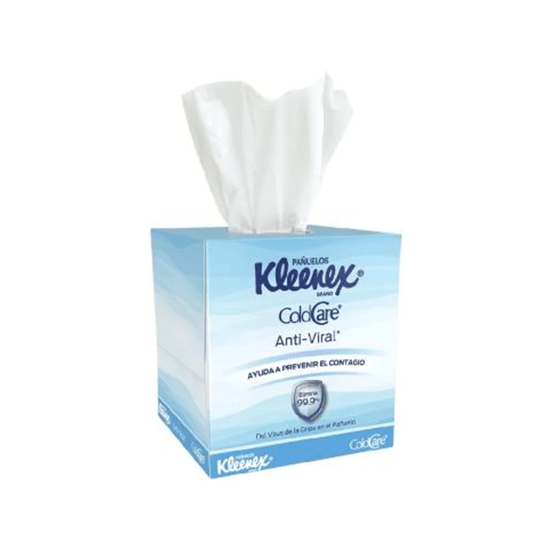 Imagen de Pañuelos faciales Kleenex Cold Care Anti-Viral 80 pzas