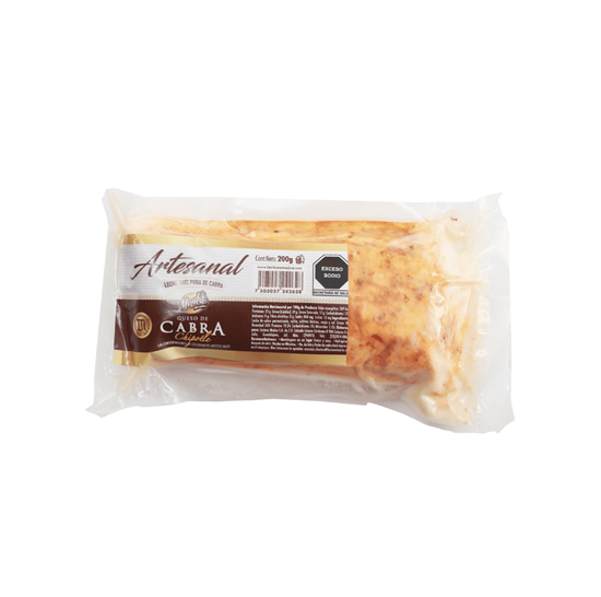Imagen de Queso de cabra artesanal con chipotle Mojica 200g