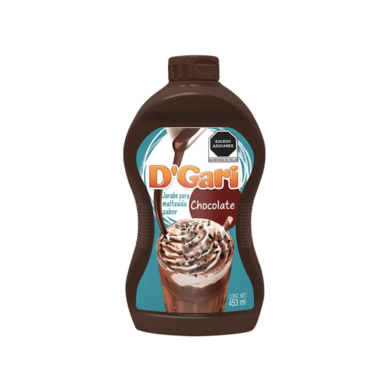 Imagen de Jarabe para malteada sabor chocolate D'Gari 453ml