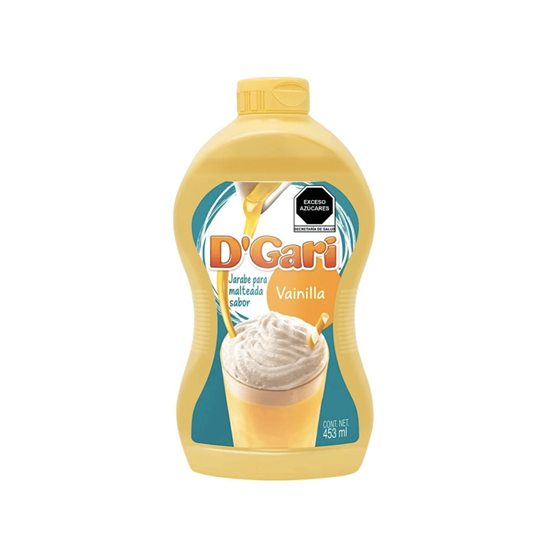 Imagen de Jarabe para malteada sabor vainilla D'Gari 453ml