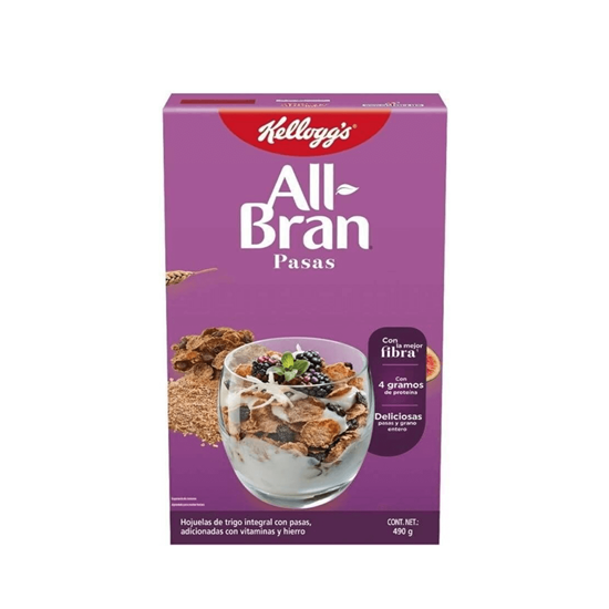 Imagen de Cereal Kellogg's All-Bran pasas 490g