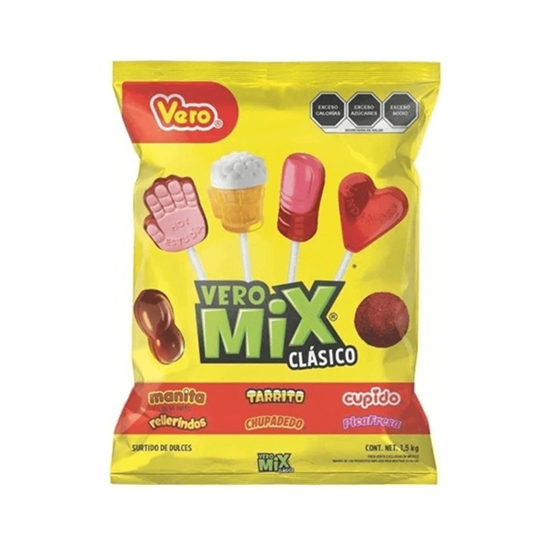 Imagen de Surtido de dulces y paletas Vero Mix Clásico 1.5kg