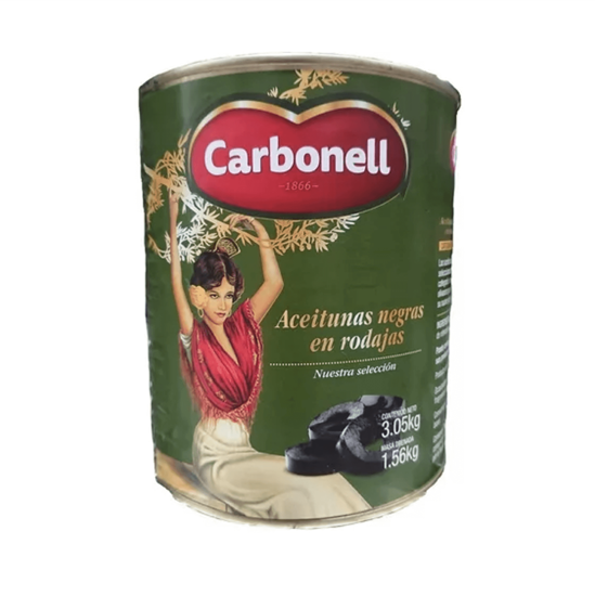 Imagen de Aceitunas negras en rodajas Carbonell 3.05kg