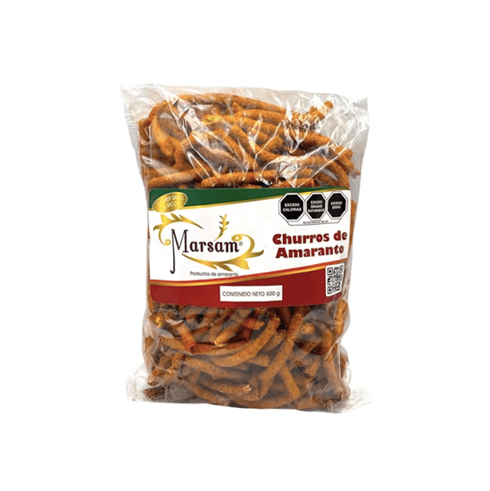 Imagen de Churros de amaranto enchilados sabor chiplotle Marsam 500g