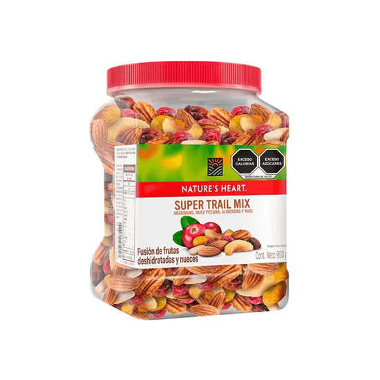 Imagen de Fusión de frutas deshidratadas y nueces (nuez de la india, cereza, almendra y más) Nature's Heart Fun Trail Mix 900g