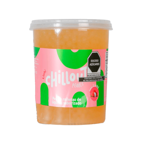 Imagen de Perlas rellenas de líquido saborizado sabor lichi Chillout Pearls 3.4kg