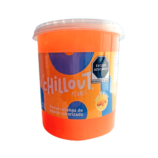 Imagen de Perlas rellenas de líquido saborizado sabor mango Chillout Pearls 3.4kg