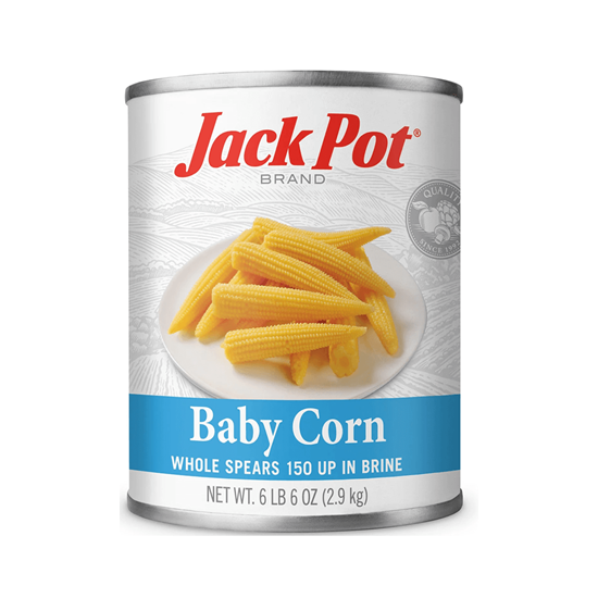 Imagen de Elotitos tiernos en salmuera importados de China Jack Pot Brand 2.95kg