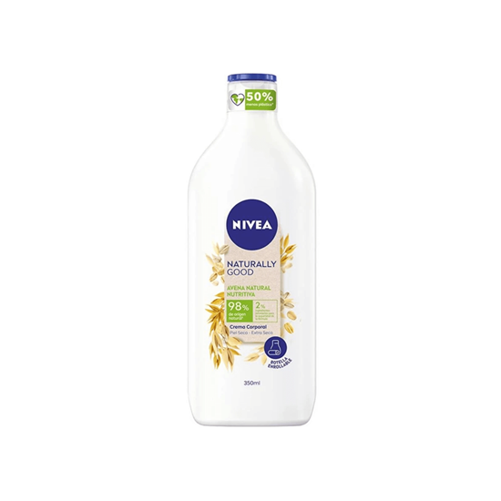 Imagen de Crema corporal para piel seca-extra seca con avena natural nutritiva Nivea Naturally Good 350ml