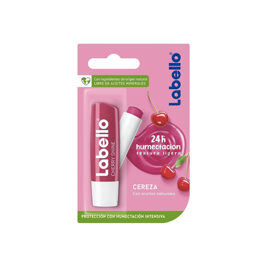 Imagen de Humectante labial aroma cereza Labello Cherry Shine 4.8g