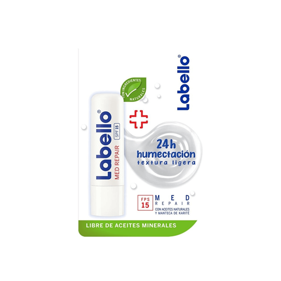 Imagen de Humectante labial neutro Labello Med Repair FPS 15 4.8g
