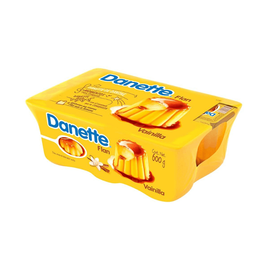 Imagen de Flan sabor vainilla Danette 6 pzas de 100g c/u