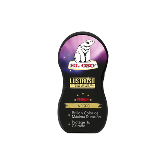 Imagen de Esponja lustradora para calzado color negro El Oso