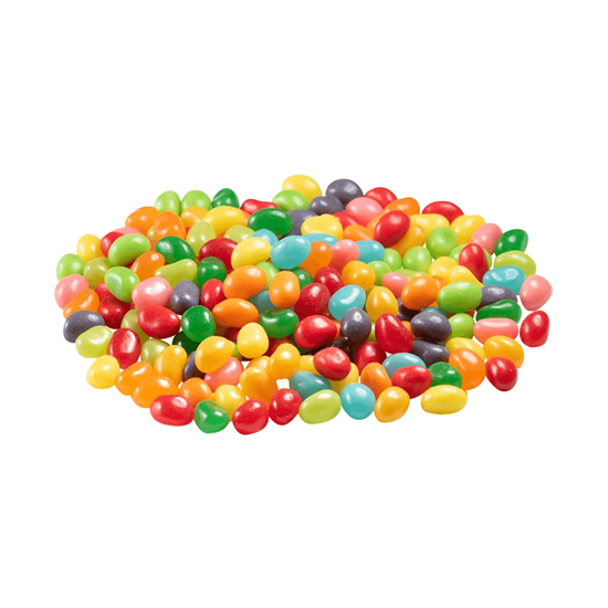 Imagen de Gomitas confitadas tipo jelly beans sabores frutales surtidos a granel