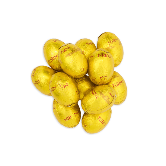 Imagen de Chocolates con leche con relleno al licor sabor rompope Turín Huevitos caja de 2kg