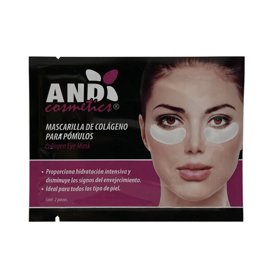 Imagen de Mascarilla hidratante de colágeno para el contorno de ojos AND Cosmetics 2 pzas