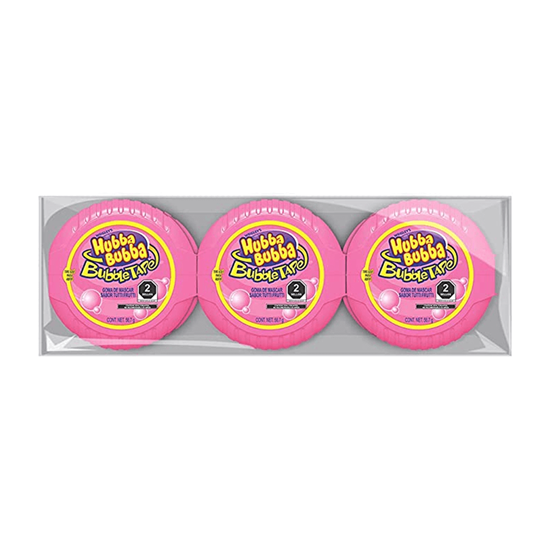 Imagen de Goma de mascar cinta sabor tutti-frutti Hubba Bubba Blubble Tape 6 pzas de 56.7g c/u (340.2g)