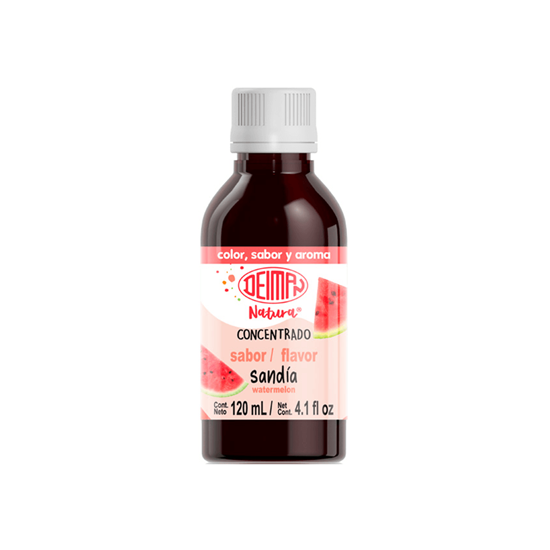 Imagen de Concentrado líquido para alimentos color, sabor y aroma a sandía Deiman Natura 120ml