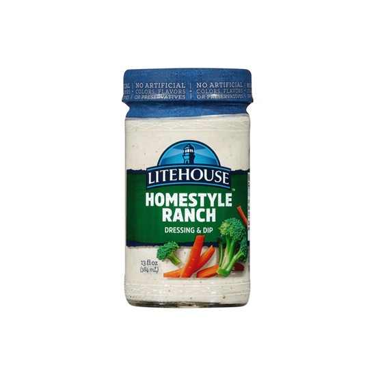 Imagen de Aderezo y dip ranch estilo casero Litehouse 384ml