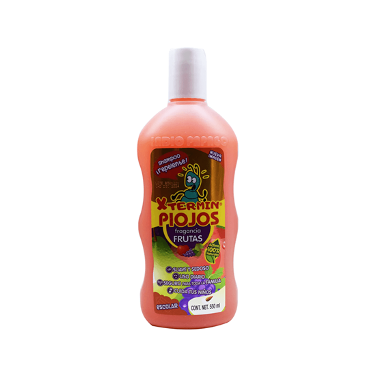 Imagen de Shampoo repelente para piojos fragancia frutas Xtermin Piojos 550ml