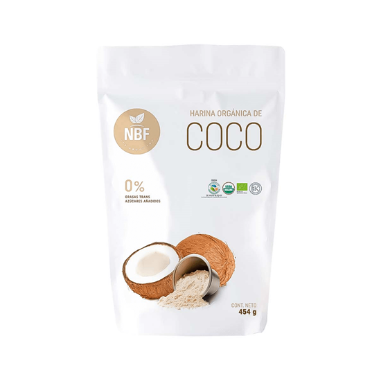 Imagen de Harina de coco orgánica sin gluten y sin azúcar añadida NBF 454g