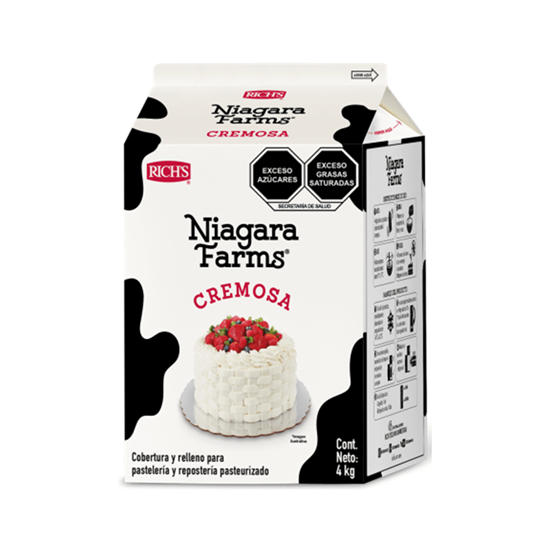 Imagen de Cobertura y relleno para pastelería y repostería Rich's Niagara Farms Cremosa 4kg
