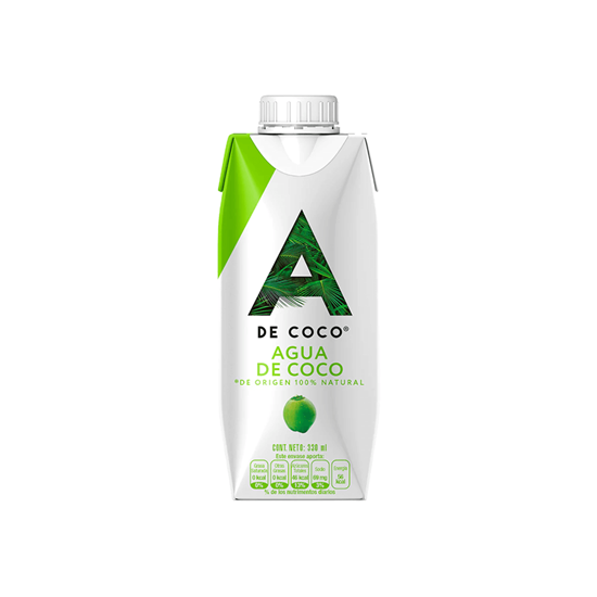 Imagen de Agua A de Coco 100% natural 330ml