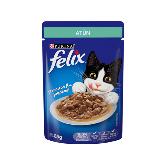 Imagen de Alimento húmedo para gato sabor atún Purina Felix sobre 85g