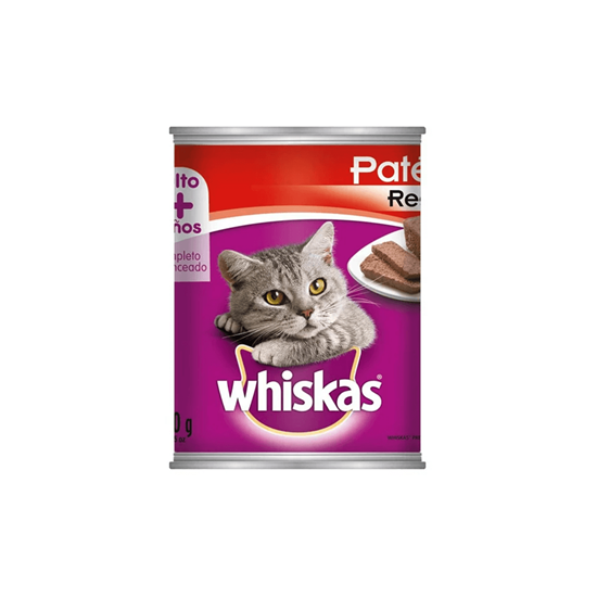 Imagen de Alimento para gato paté sabor res Whiskas en lata 350g