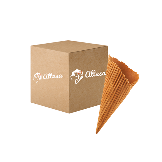 Imagen de Barquillo waffle extra grande para helado Altesa caja 120 pzas de 33.5g c/u