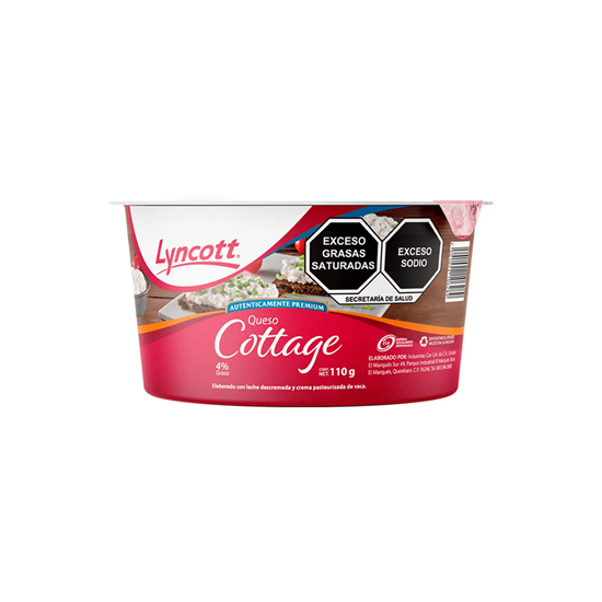 Imagen de Queso cottage Lyncott 110g