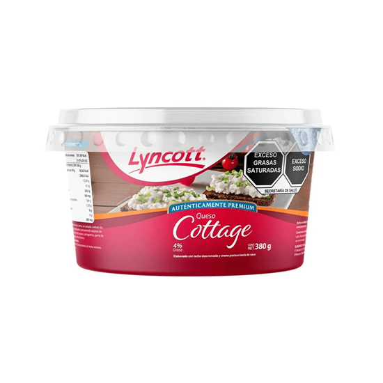 Imagen de Queso cottage Lyncott 380g