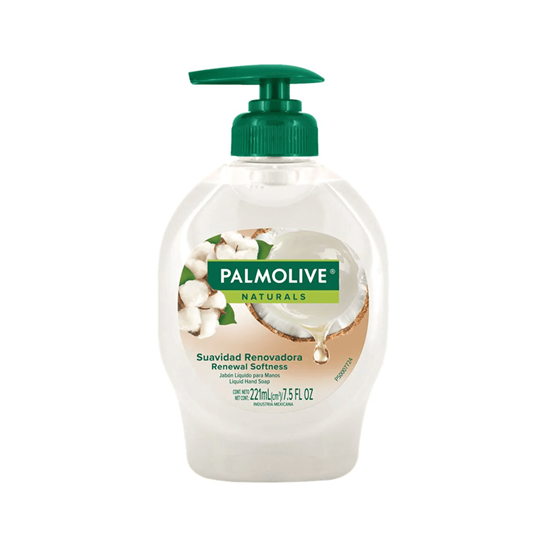 Imagen de Jabón líquido para manos Palmolive Naturals Suavidad Renovadora coco y algodón 221ml