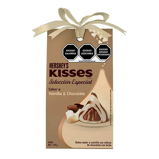 Imagen de Chocolates marmoleados sabor a vainilla & chocolate Hershey's Kisses Selección Especial 120g