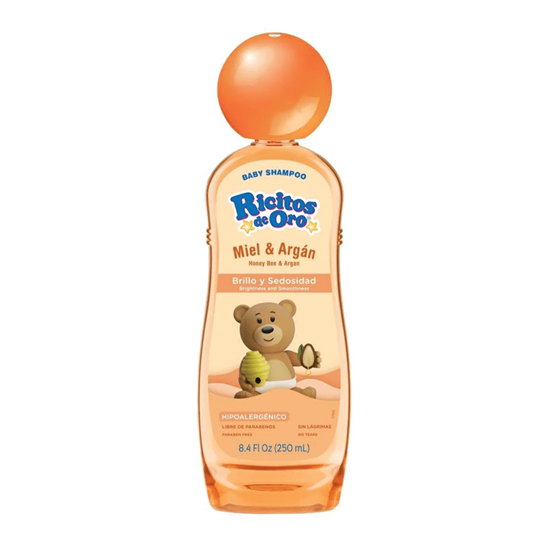 Imagen de Shampoo para bebé Ricitos de Oro Miel & Argán Brillo y Sedosidad 250ml
