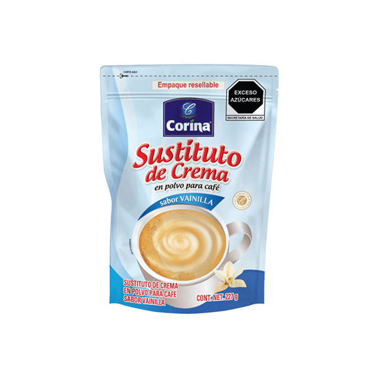 Imagen de Sustituto de crema en polvo para café sabor vainilla Corina 227g