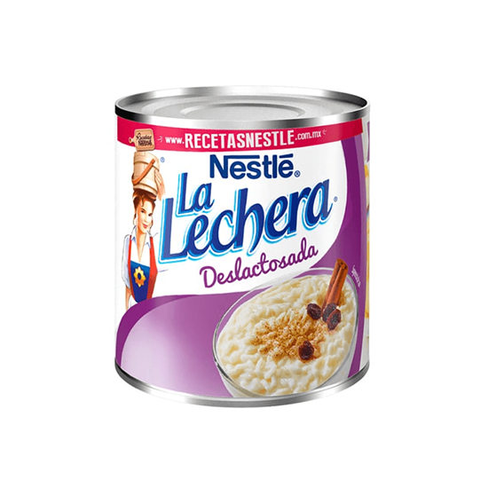 Imagen de Leche condensada deslactosada Nestlé La Lechera en lata 377g