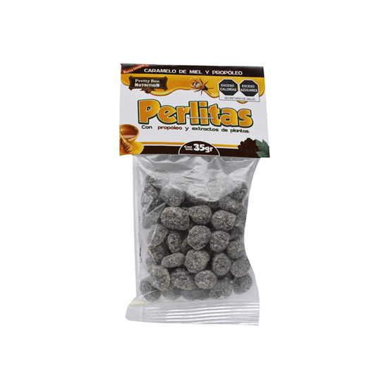 Imagen de Caramelo macizo de miel y propóleo Pretty Bee Nutrition Perlitas 35g