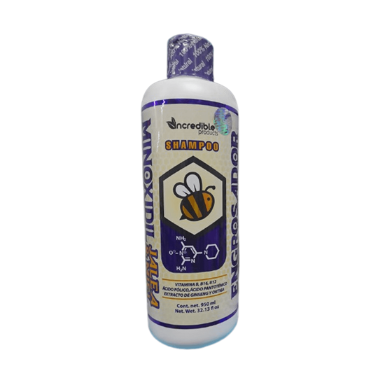 Imagen de Shampoo engrosador Incredible Products Minoxidil Jalea & Miel 950ml