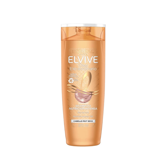 Imagen de Shampoo nutrición con óleo extraordinario para cabello seco Elvive L'Oréal Paris 370ml