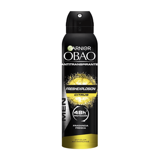 Imagen de Antitranspirante en aerosol Garnier Obao Fresh Explosion Citrus 48h 150ml