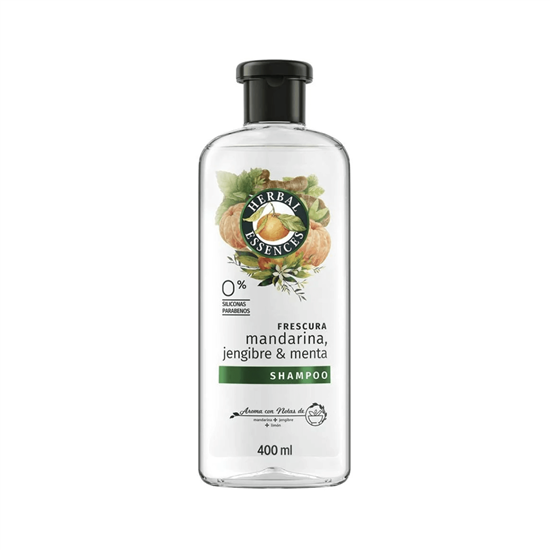 Imagen de Shampoo con mandarina, jengibre & menta Herbal Essences Frescura 400ml