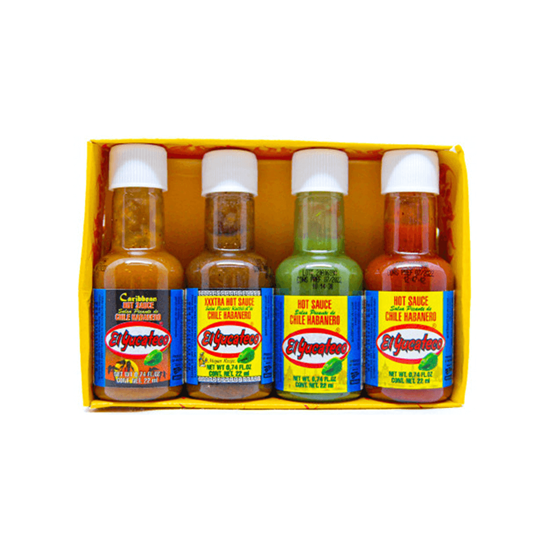 Imagen de Surtido de salsa picante de habanero El Yucateco 4 pzas de 22ml c/u