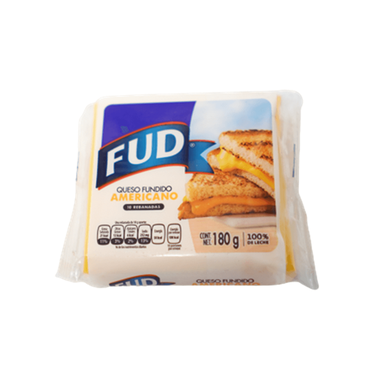 Imagen de Queso fundido americano FUD 100% de leche 10 rebanadas (180g)