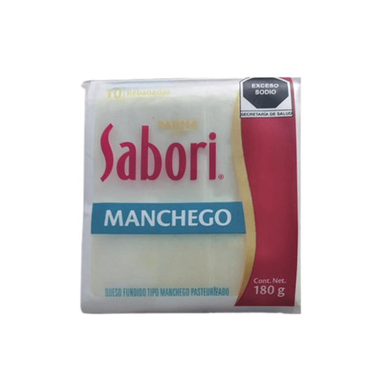 Imagen de Queso fundido tipo manchego Parma Sabori 10 rebanadas (180g)